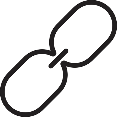 Zincir simgesi PNG biçimi basit siyah ve beyaz vektör illüstrasyonunda bağlantı birliği güvenlik ve gücünü temsil eden dijital tasarım kullanıcı arayüzü için mükemmel modern uygulama logosu minimal web ögesi