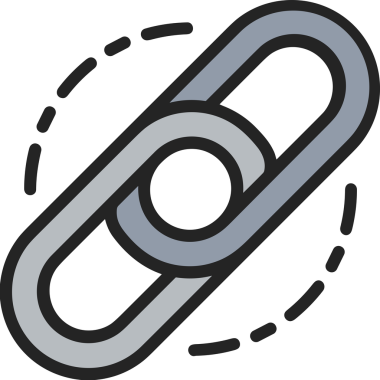 Zincir simgesi PNG biçimi basit siyah ve beyaz vektör illüstrasyonunda bağlantı birliği güvenlik ve gücünü temsil eden dijital tasarım kullanıcı arayüzü için mükemmel modern uygulama logosu minimal web ögesi