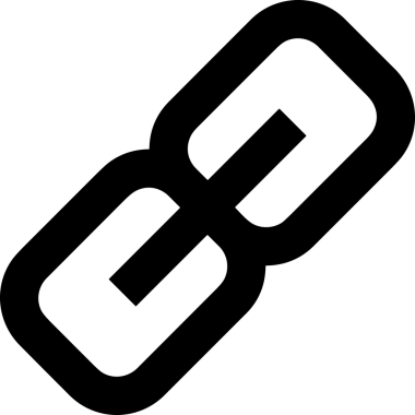 Zincir simgesi PNG biçimi basit siyah ve beyaz vektör illüstrasyonunda bağlantı birliği güvenlik ve gücünü temsil eden dijital tasarım kullanıcı arayüzü için mükemmel modern uygulama logosu minimal web ögesi