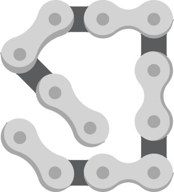 Zincir simgesi PNG biçimi basit siyah ve beyaz vektör illüstrasyonunda bağlantı birliği güvenlik ve gücünü temsil eden dijital tasarım kullanıcı arayüzü için mükemmel modern uygulama logosu minimal web ögesi