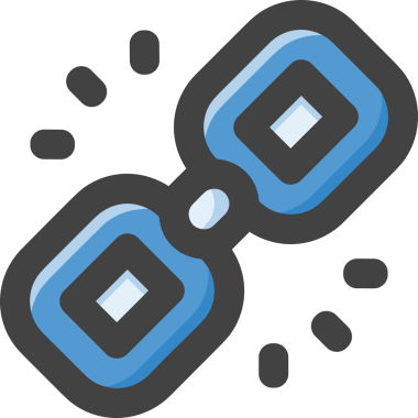 Zincir simgesi PNG biçimi basit siyah ve beyaz vektör illüstrasyonunda bağlantı birliği güvenlik ve gücünü temsil eden dijital tasarım kullanıcı arayüzü için mükemmel modern uygulama logosu minimal web ögesi