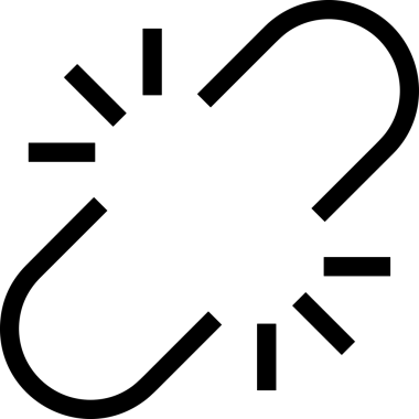 Zincir simgesi PNG biçimi basit siyah ve beyaz vektör illüstrasyonunda bağlantı birliği güvenlik ve gücünü temsil eden dijital tasarım kullanıcı arayüzü için mükemmel modern uygulama logosu minimal web ögesi