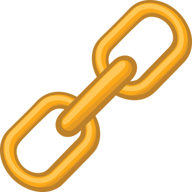 Zincir simgesi PNG biçimi basit siyah ve beyaz vektör illüstrasyonunda bağlantı birliği güvenlik ve gücünü temsil eden dijital tasarım kullanıcı arayüzü için mükemmel modern uygulama logosu minimal web ögesi