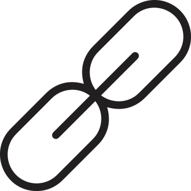 Zincir simgesi PNG biçimi basit siyah ve beyaz vektör illüstrasyonunda bağlantı birliği güvenlik ve gücünü temsil eden dijital tasarım kullanıcı arayüzü için mükemmel modern uygulama logosu minimal web ögesi