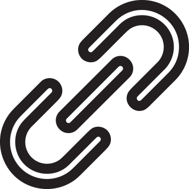 Zincir simgesi PNG biçimi basit siyah ve beyaz vektör illüstrasyonunda bağlantı birliği güvenlik ve gücünü temsil eden dijital tasarım kullanıcı arayüzü için mükemmel modern uygulama logosu minimal web ögesi