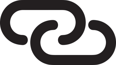 Zincir simgesi PNG biçimi basit siyah ve beyaz vektör illüstrasyonunda bağlantı birliği güvenlik ve gücünü temsil eden dijital tasarım kullanıcı arayüzü için mükemmel modern uygulama logosu minimal web ögesi