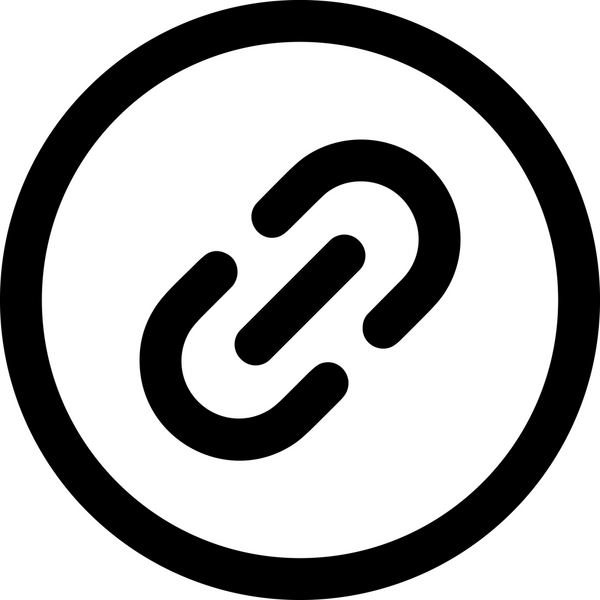 Zincir simgesi PNG biçimi basit siyah ve beyaz vektör illüstrasyonunda bağlantı birliği güvenlik ve gücünü temsil eden dijital tasarım kullanıcı arayüzü için mükemmel modern uygulama logosu minimal web ögesi