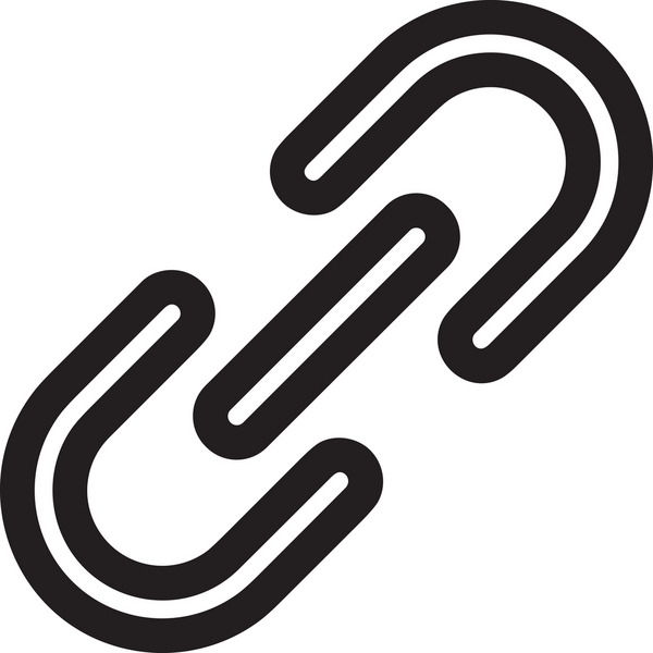 Zincir simgesi PNG biçimi basit siyah ve beyaz vektör illüstrasyonunda bağlantı birliği güvenlik ve gücünü temsil eden dijital tasarım kullanıcı arayüzü için mükemmel modern uygulama logosu minimal web ögesi