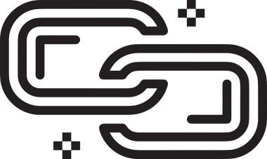 Zincir simgesi PNG biçimi basit siyah ve beyaz vektör illüstrasyonunda bağlantı birliği güvenlik ve gücünü temsil eden dijital tasarım kullanıcı arayüzü için mükemmel modern uygulama logosu minimal web ögesi