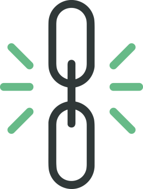 Zincir simgesi PNG biçimi basit siyah ve beyaz vektör illüstrasyonunda bağlantı birliği güvenlik ve gücünü temsil eden dijital tasarım kullanıcı arayüzü için mükemmel modern uygulama logosu minimal web ögesi