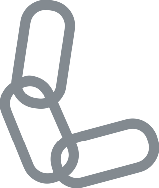 Zincir simgesi PNG biçimi basit siyah ve beyaz vektör illüstrasyonunda bağlantı birliği güvenlik ve gücünü temsil eden dijital tasarım kullanıcı arayüzü için mükemmel modern uygulama logosu minimal web ögesi