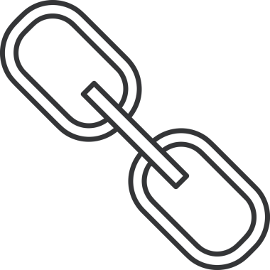 Zincir simgesi PNG biçimi basit siyah ve beyaz vektör illüstrasyonunda bağlantı birliği güvenlik ve gücünü temsil eden dijital tasarım kullanıcı arayüzü için mükemmel modern uygulama logosu minimal web ögesi