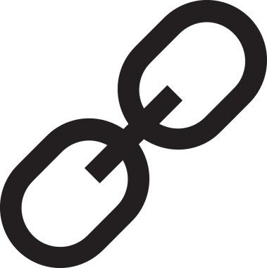 Zincir simgesi PNG biçimi basit siyah ve beyaz vektör illüstrasyonunda bağlantı birliği güvenlik ve gücünü temsil eden dijital tasarım kullanıcı arayüzü için mükemmel modern uygulama logosu minimal web ögesi