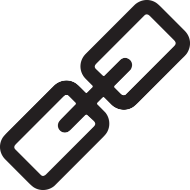 Zincir simgesi PNG biçimi basit siyah ve beyaz vektör illüstrasyonunda bağlantı birliği güvenlik ve gücünü temsil eden dijital tasarım kullanıcı arayüzü için mükemmel modern uygulama logosu minimal web ögesi