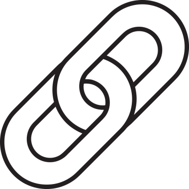 Zincir simgesi PNG biçimi basit siyah ve beyaz vektör illüstrasyonunda bağlantı birliği güvenlik ve gücünü temsil eden dijital tasarım kullanıcı arayüzü için mükemmel modern uygulama logosu minimal web ögesi