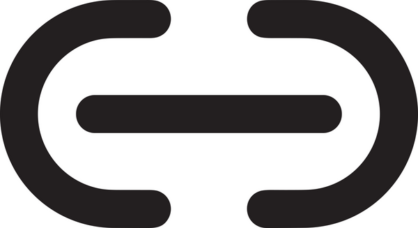 Zincir simgesi PNG biçimi basit siyah ve beyaz vektör illüstrasyonunda bağlantı birliği güvenlik ve gücünü temsil eden dijital tasarım kullanıcı arayüzü için mükemmel modern uygulama logosu minimal web ögesi