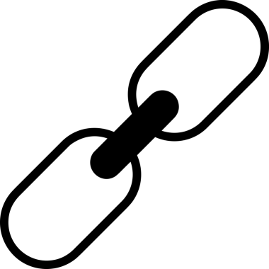 Zincir simgesi PNG biçimi basit siyah ve beyaz vektör illüstrasyonunda bağlantı birliği güvenlik ve gücünü temsil eden dijital tasarım kullanıcı arayüzü için mükemmel modern uygulama logosu minimal web ögesi