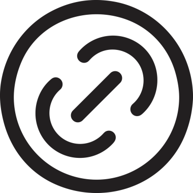 Zincir simgesi PNG biçimi basit siyah ve beyaz vektör illüstrasyonunda bağlantı birliği güvenlik ve gücünü temsil eden dijital tasarım kullanıcı arayüzü için mükemmel modern uygulama logosu minimal web ögesi