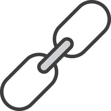 Zincir simgesi PNG biçimi basit siyah ve beyaz vektör illüstrasyonunda bağlantı birliği güvenlik ve gücünü temsil eden dijital tasarım kullanıcı arayüzü için mükemmel modern uygulama logosu minimal web ögesi