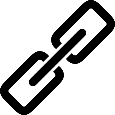 Zincir simgesi PNG biçimi basit siyah ve beyaz vektör illüstrasyonunda bağlantı birliği güvenlik ve gücünü temsil eden dijital tasarım kullanıcı arayüzü için mükemmel modern uygulama logosu minimal web ögesi