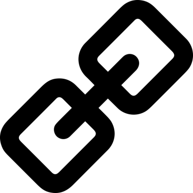 Zincir simgesi PNG biçimi basit siyah ve beyaz vektör illüstrasyonunda bağlantı birliği güvenlik ve gücünü temsil eden dijital tasarım kullanıcı arayüzü için mükemmel modern uygulama logosu minimal web ögesi