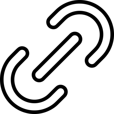 Zincir simgesi PNG biçimi basit siyah ve beyaz vektör illüstrasyonunda bağlantı birliği güvenlik ve gücünü temsil eden dijital tasarım kullanıcı arayüzü için mükemmel modern uygulama logosu minimal web ögesi