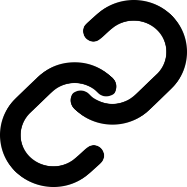 Zincir simgesi PNG biçimi basit siyah ve beyaz vektör illüstrasyonunda bağlantı birliği güvenlik ve gücünü temsil eden dijital tasarım kullanıcı arayüzü için mükemmel modern uygulama logosu minimal web ögesi