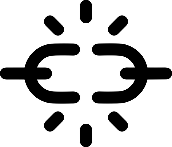 Zincir simgesi PNG biçimi basit siyah ve beyaz vektör illüstrasyonunda bağlantı birliği güvenlik ve gücünü temsil eden dijital tasarım kullanıcı arayüzü için mükemmel modern uygulama logosu minimal web ögesi