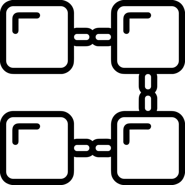 Zincir simgesi PNG biçimi basit siyah ve beyaz vektör illüstrasyonunda bağlantı birliği güvenlik ve gücünü temsil eden dijital tasarım kullanıcı arayüzü için mükemmel modern uygulama logosu minimal web ögesi