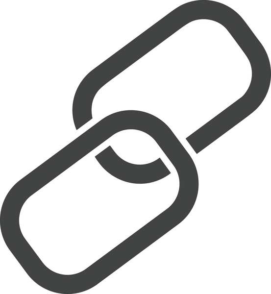 Zincir simgesi PNG biçimi basit siyah ve beyaz vektör illüstrasyonunda bağlantı birliği güvenlik ve gücünü temsil eden dijital tasarım kullanıcı arayüzü için mükemmel modern uygulama logosu minimal web ögesi