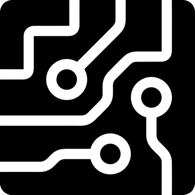 Şeffaf arkaplan ile PNG biçiminde bilgisayar logosu simgesi. Teknoloji markaları, bilişim hizmetleri, web geliştirme veya dijital ürünler için uygun minimalist siyah-beyaz tasarım. Çok yönlü markalaşma ve arayüz kullanımı için temiz ve modern sembol