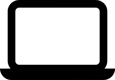 Şeffaf arkaplan ile PNG biçiminde bilgisayar logosu simgesi. Teknoloji markaları, bilişim hizmetleri, web geliştirme veya dijital ürünler için uygun minimalist siyah-beyaz tasarım. Çok yönlü markalaşma ve arayüz kullanımı için temiz ve modern sembol