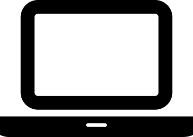 Şeffaf arkaplan ile PNG biçiminde bilgisayar logosu simgesi. Teknoloji markaları, bilişim hizmetleri, web geliştirme veya dijital ürünler için uygun minimalist siyah-beyaz tasarım. Çok yönlü markalaşma ve arayüz kullanımı için temiz ve modern sembol