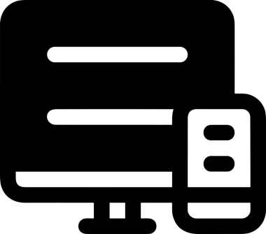 Şeffaf arkaplan ile PNG biçiminde bilgisayar logosu simgesi. Teknoloji markaları, bilişim hizmetleri, web geliştirme veya dijital ürünler için uygun minimalist siyah-beyaz tasarım. Çok yönlü markalaşma ve arayüz kullanımı için temiz ve modern sembol