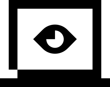 Şeffaf arkaplan ile PNG biçiminde bilgisayar logosu simgesi. Teknoloji markaları, bilişim hizmetleri, web geliştirme veya dijital ürünler için uygun minimalist siyah-beyaz tasarım. Çok yönlü markalaşma ve arayüz kullanımı için temiz ve modern sembol