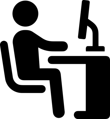 Şeffaf arkaplan ile PNG biçiminde bilgisayar logosu simgesi. Teknoloji markaları, bilişim hizmetleri, web geliştirme veya dijital ürünler için uygun minimalist siyah-beyaz tasarım. Çok yönlü markalaşma ve arayüz kullanımı için temiz ve modern sembol