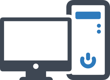 Şeffaf arkaplan ile PNG biçiminde bilgisayar logosu simgesi. Teknoloji markaları, bilişim hizmetleri, web geliştirme veya dijital ürünler için uygun minimalist siyah-beyaz tasarım. Çok yönlü markalaşma ve arayüz kullanımı için temiz ve modern sembol