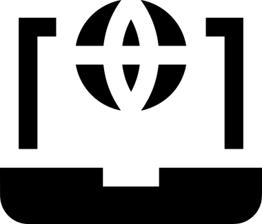 Şeffaf arkaplan ile PNG biçiminde bilgisayar logosu simgesi. Teknoloji markaları, bilişim hizmetleri, web geliştirme veya dijital ürünler için uygun minimalist siyah-beyaz tasarım. Çok yönlü markalaşma ve arayüz kullanımı için temiz ve modern sembol