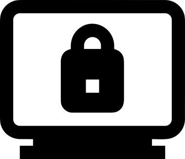 Şeffaf arkaplan ile PNG biçiminde bilgisayar logosu simgesi. Teknoloji markaları, bilişim hizmetleri, web geliştirme veya dijital ürünler için uygun minimalist siyah-beyaz tasarım. Çok yönlü markalaşma ve arayüz kullanımı için temiz ve modern sembol