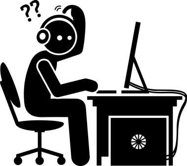 Şeffaf arkaplan ile PNG biçiminde bilgisayar logosu simgesi. Teknoloji markaları, bilişim hizmetleri, web geliştirme veya dijital ürünler için uygun minimalist siyah-beyaz tasarım. Çok yönlü markalaşma ve arayüz kullanımı için temiz ve modern sembol