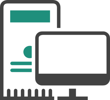 Şeffaf arkaplan ile PNG biçiminde bilgisayar logosu simgesi. Teknoloji markaları, bilişim hizmetleri, web geliştirme veya dijital ürünler için uygun minimalist siyah-beyaz tasarım. Çok yönlü markalaşma ve arayüz kullanımı için temiz ve modern sembol