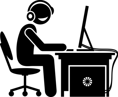 Şeffaf arkaplan ile PNG biçiminde bilgisayar logosu simgesi. Teknoloji markaları, bilişim hizmetleri, web geliştirme veya dijital ürünler için uygun minimalist siyah-beyaz tasarım. Çok yönlü markalaşma ve arayüz kullanımı için temiz ve modern sembol