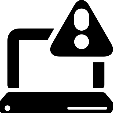 Şeffaf arkaplan ile PNG biçiminde bilgisayar logosu simgesi. Teknoloji markaları, bilişim hizmetleri, web geliştirme veya dijital ürünler için uygun minimalist siyah-beyaz tasarım. Çok yönlü markalaşma ve arayüz kullanımı için temiz ve modern sembol