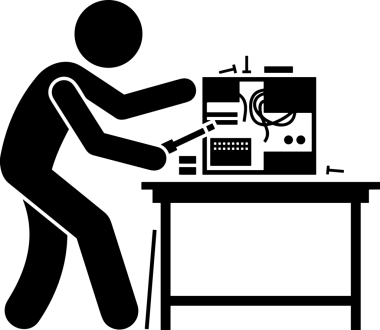 Şeffaf arkaplan ile PNG biçiminde bilgisayar logosu simgesi. Teknoloji markaları, bilişim hizmetleri, web geliştirme veya dijital ürünler için uygun minimalist siyah-beyaz tasarım. Çok yönlü markalaşma ve arayüz kullanımı için temiz ve modern sembol