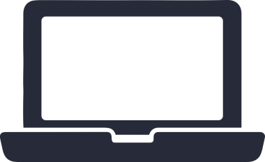 Şeffaf arkaplan ile PNG biçiminde bilgisayar logosu simgesi. Teknoloji markaları, bilişim hizmetleri, web geliştirme veya dijital ürünler için uygun minimalist siyah-beyaz tasarım. Çok yönlü markalaşma ve arayüz kullanımı için temiz ve modern sembol