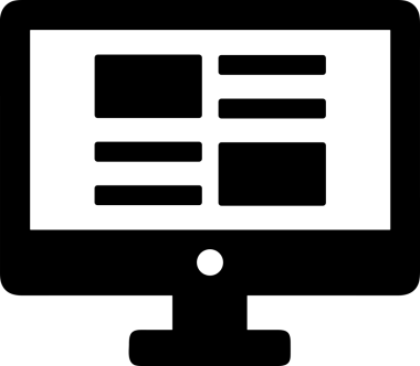 Şeffaf arkaplan ile PNG biçiminde bilgisayar logosu simgesi. Teknoloji markaları, bilişim hizmetleri, web geliştirme veya dijital ürünler için uygun minimalist siyah-beyaz tasarım. Çok yönlü markalaşma ve arayüz kullanımı için temiz ve modern sembol