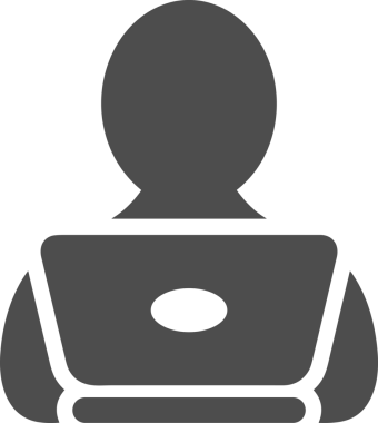 Şeffaf arkaplan ile PNG biçiminde bilgisayar logosu simgesi. Teknoloji markaları, bilişim hizmetleri, web geliştirme veya dijital ürünler için uygun minimalist siyah-beyaz tasarım. Çok yönlü markalaşma ve arayüz kullanımı için temiz ve modern sembol