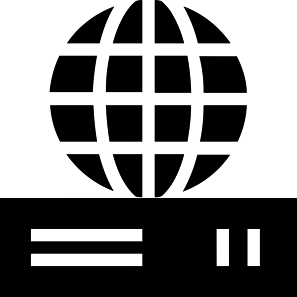 Şeffaf arkaplan ile PNG biçiminde bilgisayar logosu simgesi. Teknoloji markaları, bilişim hizmetleri, web geliştirme veya dijital ürünler için uygun minimalist siyah-beyaz tasarım. Çok yönlü markalaşma ve arayüz kullanımı için temiz ve modern sembol