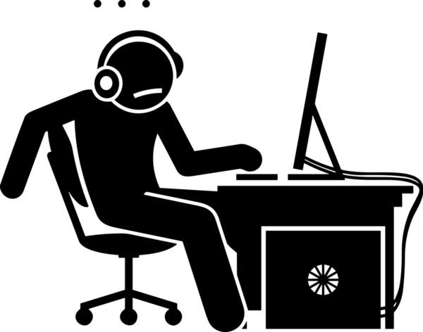 Şeffaf arkaplan ile PNG biçiminde bilgisayar logosu simgesi. Teknoloji markaları, bilişim hizmetleri, web geliştirme veya dijital ürünler için uygun minimalist siyah-beyaz tasarım. Çok yönlü markalaşma ve arayüz kullanımı için temiz ve modern sembol