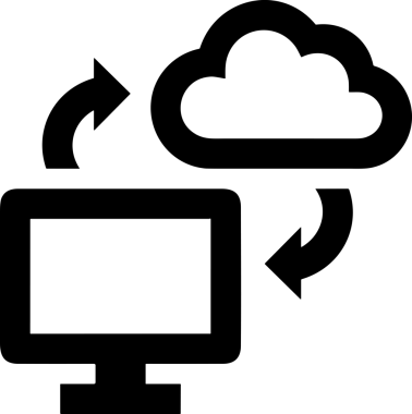 Şeffaf arkaplan ile PNG biçiminde bilgisayar logosu simgesi. Teknoloji markaları, bilişim hizmetleri, web geliştirme veya dijital ürünler için uygun minimalist siyah-beyaz tasarım. Çok yönlü markalaşma ve arayüz kullanımı için temiz ve modern sembol